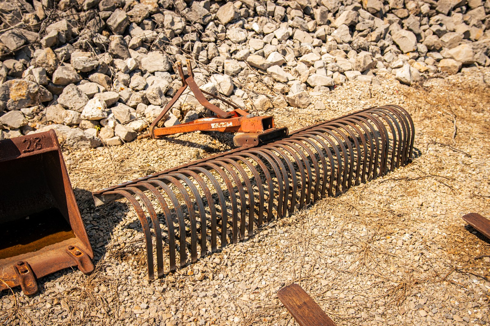 Tractor 6' Rock Rake Attachment